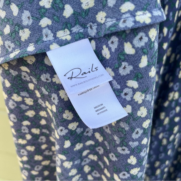 Rails M Audrina Dress Navy Ditsy Floral NWOT - Picture 10 of 12